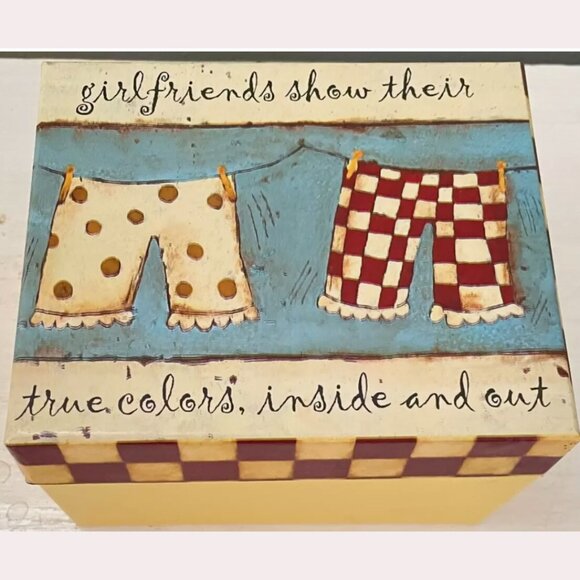 Girlfriends Show Their True Colors Coffee Mug Cup Dan DiPaolo 2005 Lang Wash Day - Picture 2 of 7